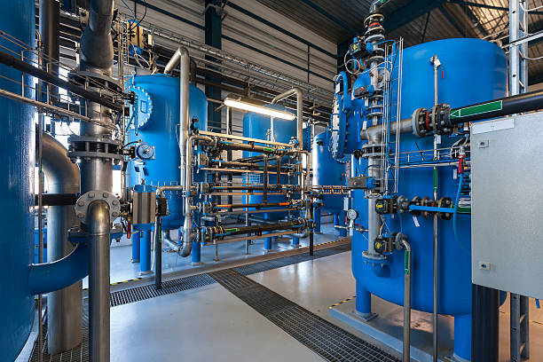 Oxidation station in the Chiciu pretreatment station. Rehabilitation of the Chiciu - Călărași pipeline, sector under the Siderurgic Canal crossing